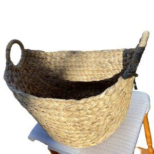 Household Essentials Water Hyacinth Basket with Handles